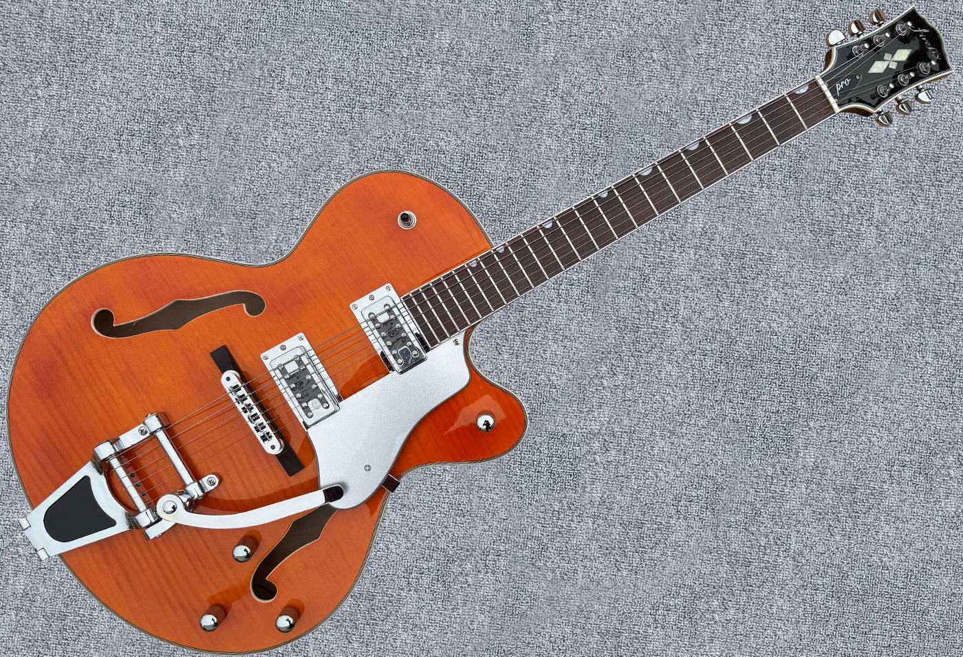 New Firefly Full Hollow Body Guitar(Transparent Orange Color)