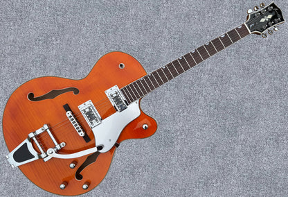 New Firefly Full Hollow Body Guitar(Transparent Orange Color)