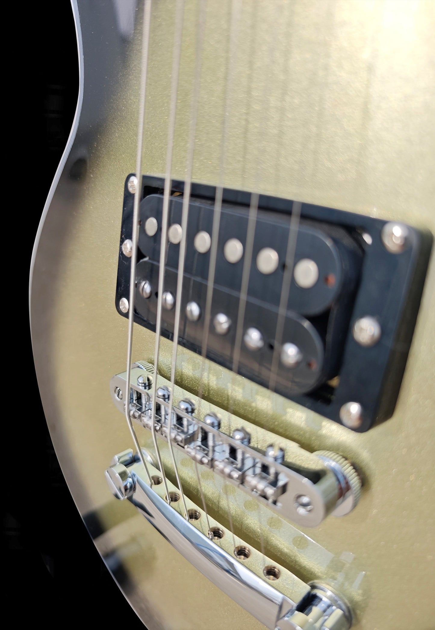 NEW Firefly FFSP CUSTOM ELECTRIC GUITARS ROLLER BRIDGE (Vintage Silver BURST) Gorgon