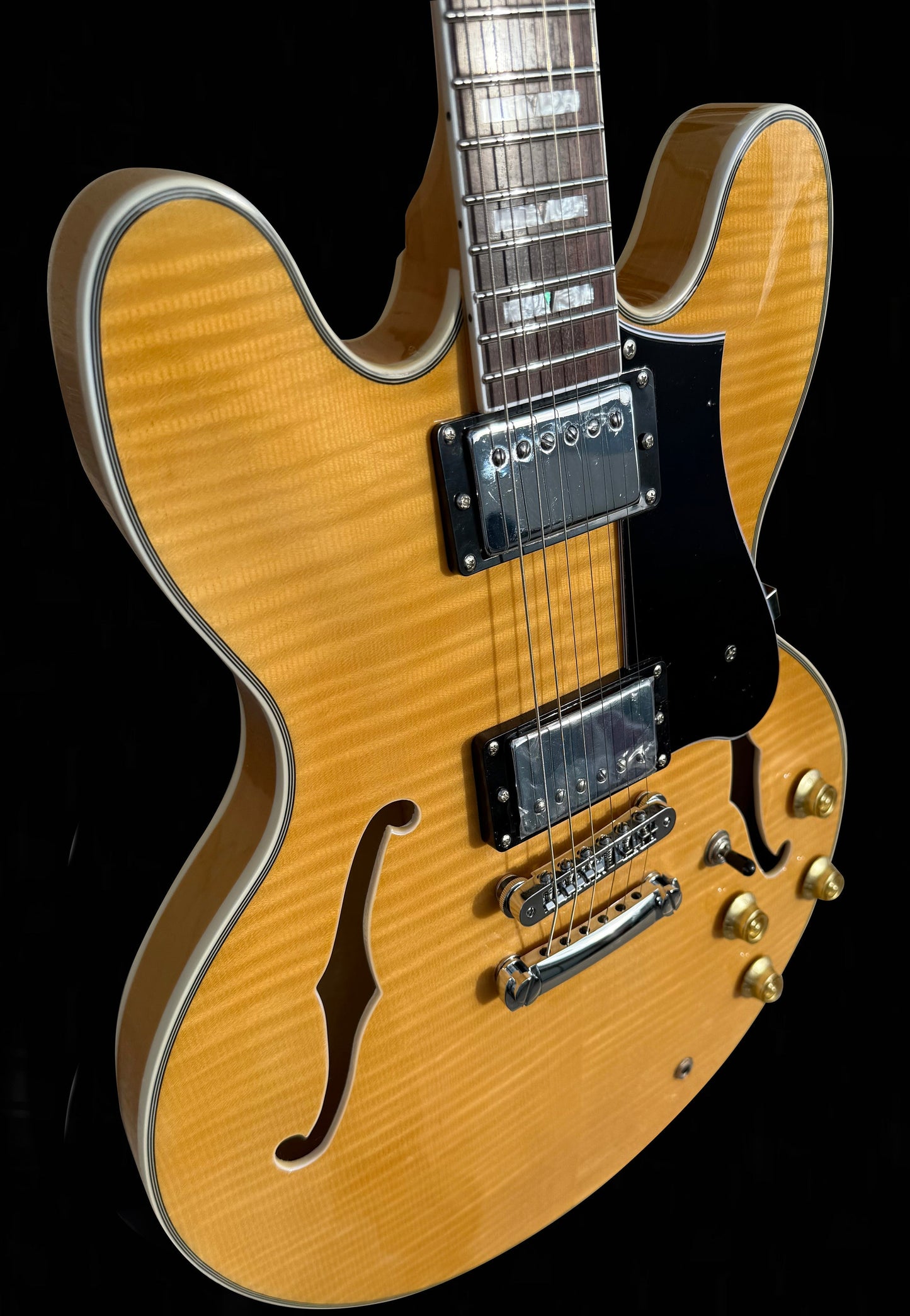 New Firefly Full Size Semi Hollow body Electric Guitar (Natural Color)