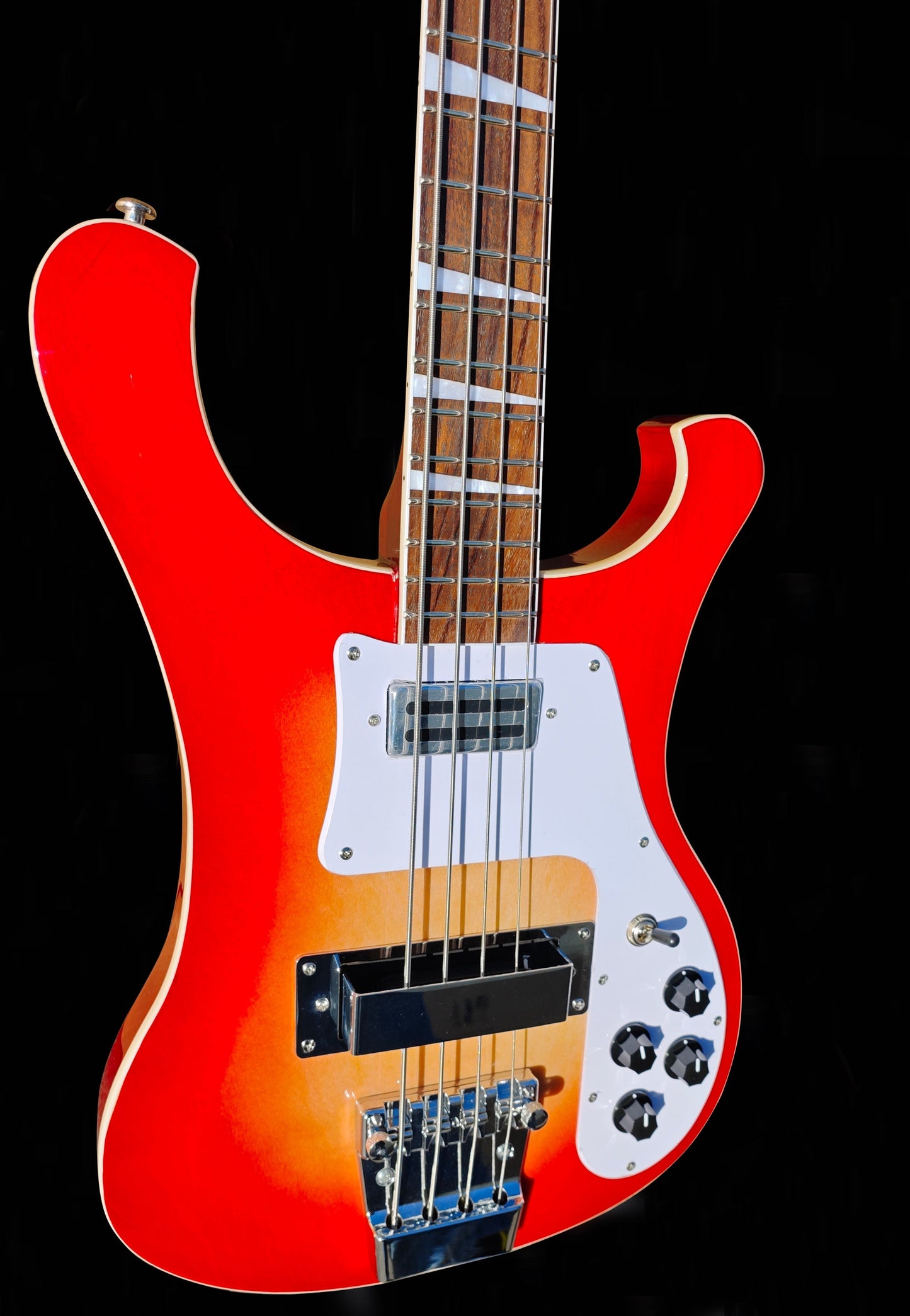 New Firefly RE Bass Electric Guitar (Transparent Red Burst Color)