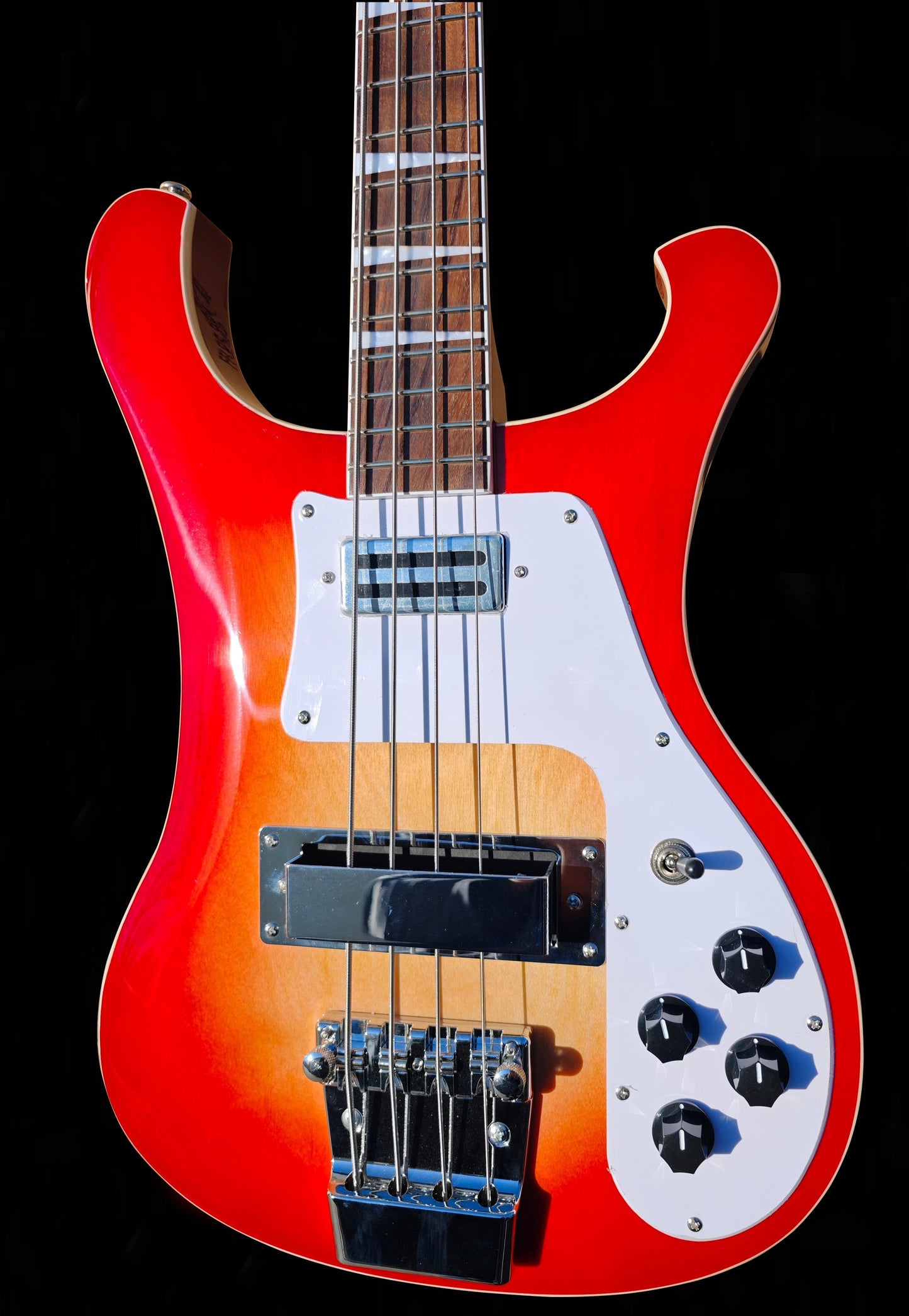 New Firefly RE Bass Electric Guitar (Transparent Red Burst Color)