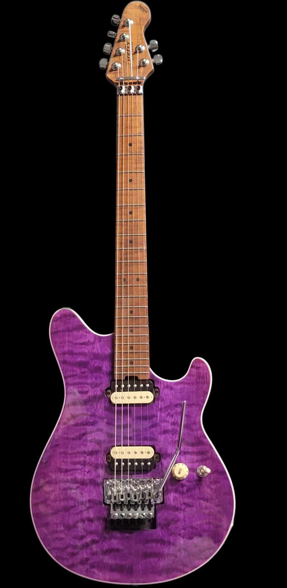 Firefly FFMN Electric Guitar With Flamed Maple Top (Purple Color)